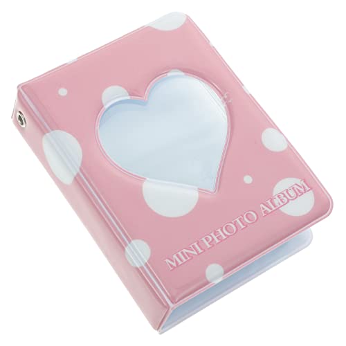 OKUMEYR Álbum De Fotos Pequeño Miniálbum De Pareja Diseño De Corazón Soporte Para Álbum Ideal