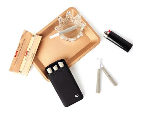 Cigarette Case Joint Holder Smell Proof Container Smoking Accessories Raw Cones Zig Zag Rolling Papers Smoke Buddy Holds 3 King Size Prerolls - Image 4