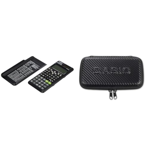 Casio fx-991ES PLUS 2 Calcolatrice Scientifica con 417 Funzioni e Display, Naturale + Casio Copertura Protettiva per Calcolatrice Tecnica