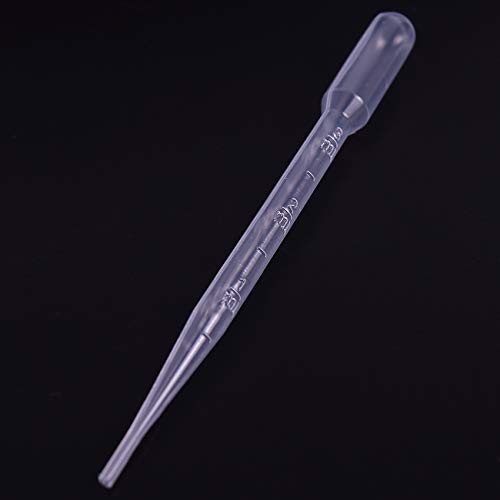 POWERTOOL - Pipetas desechables para pasteur (plástico, graduadas, cuentagotas, para mezclar pinturas acrílicas y laboratorio), 100pcs 10ml, 517
