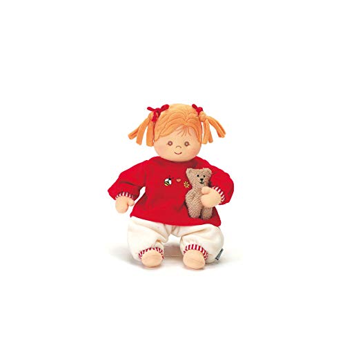 Muñeca Magdalena Sterntaler con sonajero integrado para bebé recién nacido desde 0 meses 33 cm 5