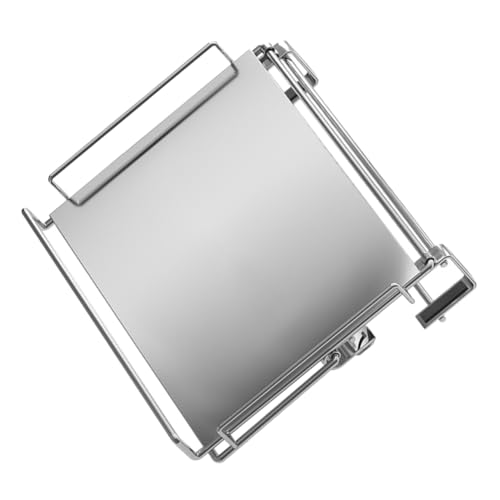 STOBAZA Cabinet Door Organizer Storage Shelf for Kitchen over Door Pantry Organizer Stainless Steel Seasoning Rack