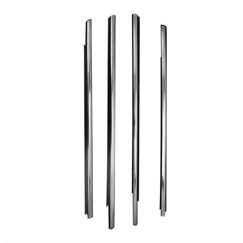 DZSYINGLONGSM Sellos Puertas y Ventanas 4 Piezas De Burlete para Ventana Coche Moldura Sellado Exterior para Puerta Lateral para Citroen para Elysee 2014 2015 2016 Tira de Sellado de Coche(Chrome)
