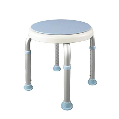 Siège de douche en alliage d'aluminium avec assise rotative ergonomique durable