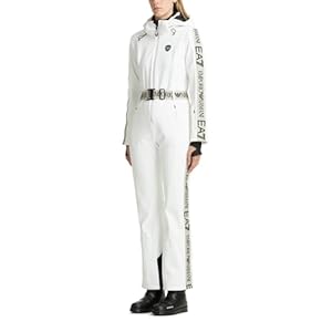 Emporio Armani EA7 – Traje de esquí para mujer, color blanco