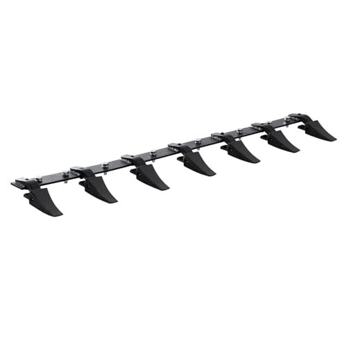 VEVOR Bucket Tooth Bar 60 Heavy Duty Tractor Bucket 7 Teeth Bar for Loader Tractor Skidsteer 4560 lbs Load-Bearing Capacity Bolt On Design for Efficient Soil Excavation and Bucket Protection