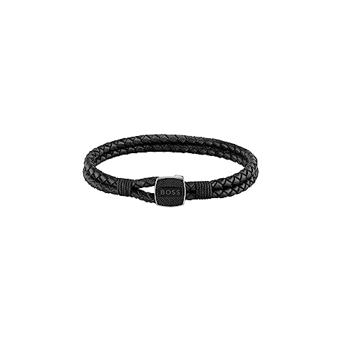 Bracelet en cuir BOSS SEAL Noir Cover