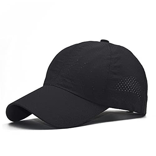Men's and Women's Spring and Autumn Outdoor Baseball Cap,Black,55-59cm