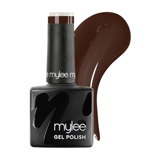 Mylee Gel Nail Polish 8ml [Chocolate Digestive] - UV/LED Soak-Off Nail Art Manicure Pedicure for Professional Salon & Home Use [Autumn/Winter Range] - Long Lasting & Easy to Apply
