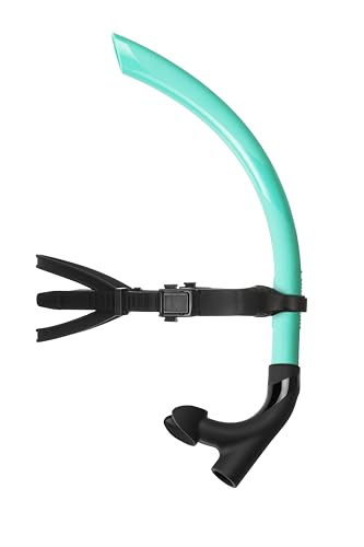 DRUNA Snorkel Delantero Frontal Natación DRUNA para Piscina y Agua Abierta Adulto (Azul-Negro)