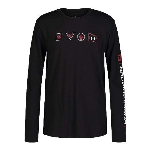 Image of Under Armour Boy's Linux Multi Long Sleeve Tee (Big Kids) Black XL (18-20 Big Kid)