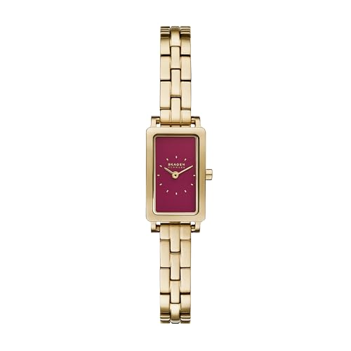 Image of Skagen Hagen Lille Rectangular Stainless Steel Watch for Women