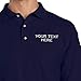 Polo Shirts for Men Custom Personalized Text Cotton Short Sleeves Golf Tees Navy X Large