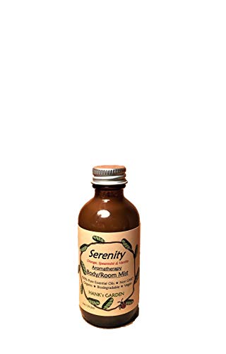Serenity Aromatherapy Body and Room Mist Spray - Orange, Spearmint & Vanilla - 100% Pure Essential Oils, All Natural, Cruelty Free, Vegan, Organic, Biodegradable, Non GMO (2 oz Refill)