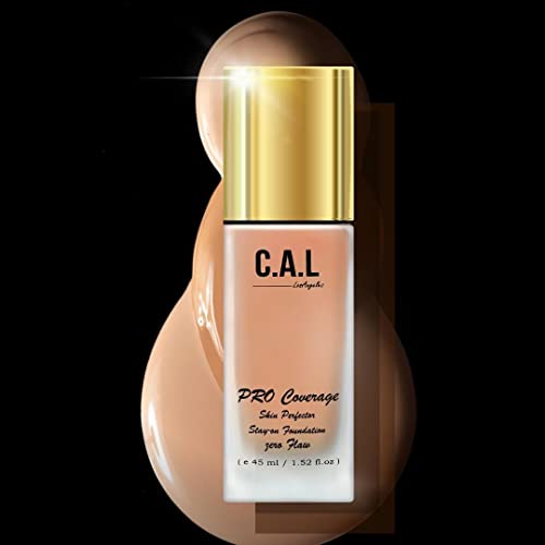 Image of CAL Losangeles Liquid Matte Foundation, Unisex Skin Perfector for All Types of Skins, Stay On Full Coverage Oil Free Flawless Waterproof Make Up Foundation for Men & Women Everyday Use(Coral Beige)