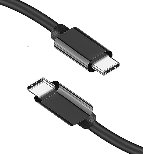 Image of USB C to USB C 65W Short Powerbank Fast Charging Cable Compatible for iPhone 15 15Pro 15Pro Max 15Plus Samsung Galaxy S23,S22,Flip,Fold,A34,A54,Oneplus,Google Pixel,Nothing Phone (0.3M, Black)