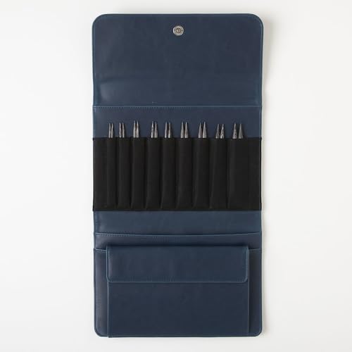 Image of Knit Picks Premium Wood Interchangeable Knitting Needles Set with Case | 9 sizes of 4.75 inch long Resilience knitting needles, sizes 4-11, includes cables, stitch markers, and endcaps.