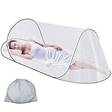Adjustable Mosquito Net, 200 x 100x 70 cm Portable Collapsible Fine Mesh Travel Mosquito Net, Ultra-Light Sleeping
