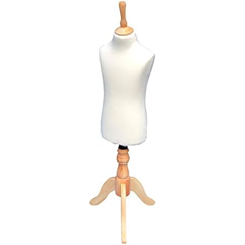 The Shopfitting Shop Milan Childrens 2-3 Years Old Dressmakers Tailors Dummy - Dressmaking Display Mannequin Supplied on a Wooden Tripod Stand Cover