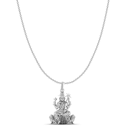 Médaillon Kamakshi Devi en argent véritable pour harmoniser l'énergie et la santé