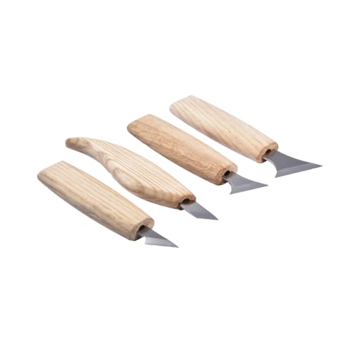 STOBOK Kit Profesional De Formones De Carburo De Cromo Vanadio Para Tallado Manual Madera Cinceles y Gouges De Alta Durabilidad Mango De Madera Pulida Para Carpinteros y Artesanos