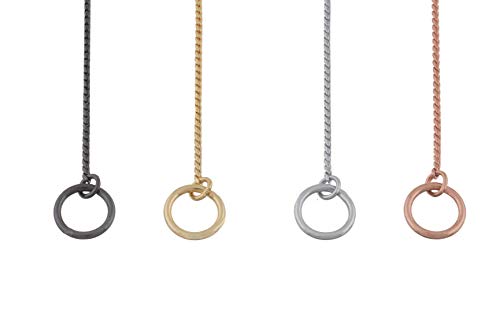 Collier de chien Alvalley Show chainette chrome 1.8 mm x 16 en pour présentation