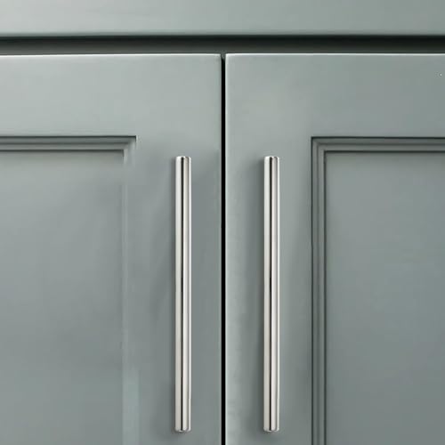 CABDM 10 Pack 5 Inch Hole Center Polished Nickel Cabinet pulls Heavy Duty Solid Hardware for bathrooms Dressing Tables cabinets and Kitchen cabinets. by CABDM - Used condition - Image 3
