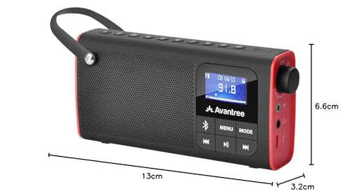 Avantree SP850 Portable FM Radio with Bluetooth Speaker and SD Card Player 3-In-1, MP3 Player with Headphones Socket, Auto Scan Save, LED Display, Rechargeable Battery Transistor Radio (No Am) Avantree SP850 Portable FM Radio with Bluetooth Speaker and SD Card Player 3-In-1, MP3 Player with Headphones Socket, Auto Scan Save, LED Display, Rechargeable Battery Transistor Radio (No Am)