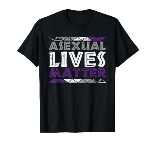 Asexual Lives Matter LGBT-Q Ace Pride Flag Proud Ally T-Shirt