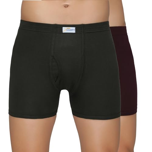 Image of Amul Comfy Men's Trunk Underwear | Soft Outer Elastic | Soft Waistband | Breathable Comfortable Innerwear | Pack of 10 | Color May Vary