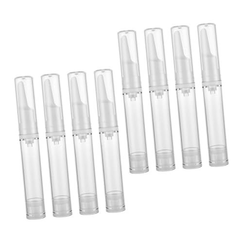 minkissy 8 Piezas Botella De Vacío De Crema para Los Ojos Shampoo Acondicionador Botella De Bomba Grande Dispensador De Jarabe De Café Perfume Mini Condimento Bidé El Plastico Transparent