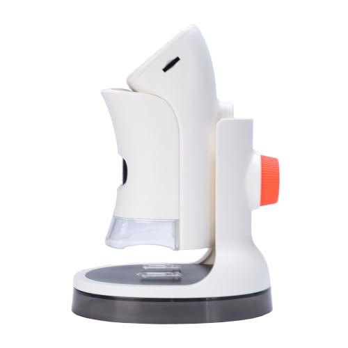 Image of Lukzer Kids Electron Digital Microscope 100X Zoom Camera with Adjustable Focus Screen, LED Light & Type-C, Portable Educational Science Toy for Nature Exploration, Slides, Specimens & STEM Learning