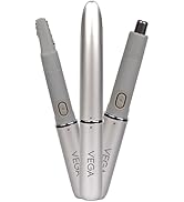 Vega EZY 2-in-1 Unisex Face/Body & Nose Trimmer, IPX 5 Water Resistant, Lightweight & Durable, Ba...