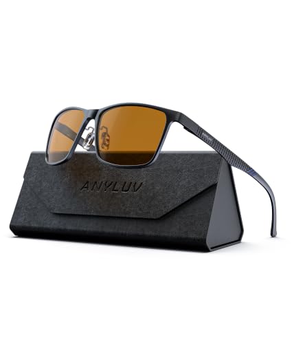 Image of ANYLUV Blue Light Blocking Glasses Men, Al-Mg Metal Computer Gaming