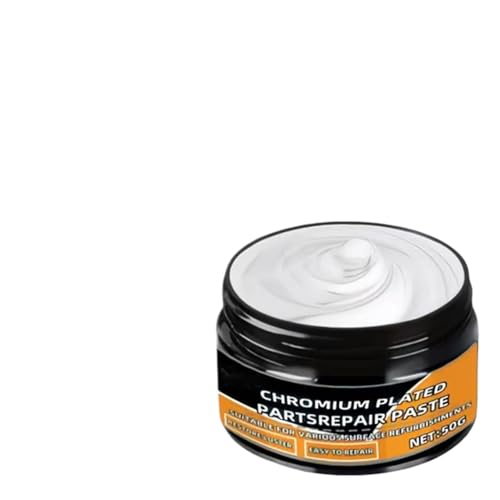Genérico Chrome Paste, Scratch Remover Cream Kit, Cleaner with Sponge Applicator, Rust and Tarnish Removal Tool, Chrome Restoration with, Automotive Cleaner for Doors ad Bumpers