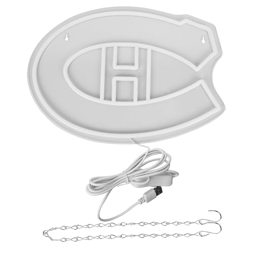 Image of Ice Hockey Neon Sign,Sports Hockey Team,Ice Hockey LED Sign,Sport Neon Lights,Hockey Light,Hockey Club Decor,Hockey Gifts for Boys,Montreal Hockey Fans,Size 16.5 * 11.4 inches(XD101)
