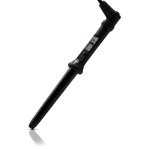 ISO Beauty ISOTB32MM-216-MB The Twister - 32mm Tourmaline-Infused Ceramic Pro Curling Wand w/Cool Tip - Black
