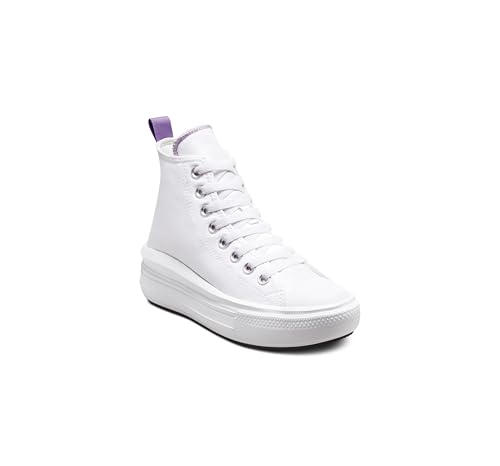Converse Fille A03667c Shoes, Blanc Violet Pixel, 38 EU