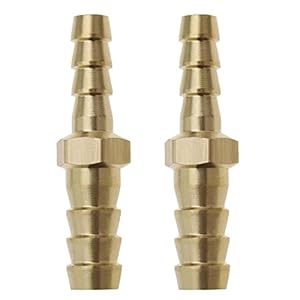 eMagTech 2X Messing Fittingen voor Slang Barb Tail Reducing Plug Reducer Rechte Connector 8mm tot 6mm/10mm tot 8mm/12mm tot 10mm voor Water Gas Olie Boot Luchtpijp