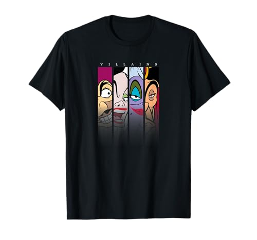T-shirt Disney Villains Art en coton peigné qualité supérieure