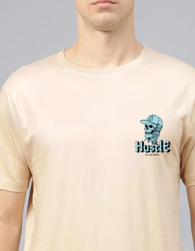 Image of Veirdo Men's T-Shirt Regular Fit Round Neck Pure Cotton Half Sleeve Graphics Printed T-Shirt Different Size Range S to 2XL
