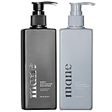 Superior Mane Root Activator Shampoo & Conditioner for Men – Nourishing Daily Hair Care Set – Supports Healthier, Fuller-Looking Hair with Ginseng, Oat & Sesame Extracts – Unscented, 17 fl oz (2 Pack)