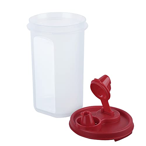 Image of Cutting EDGE 585 ML Smart Slim Oil Dispenser Airtight Dark Red (Set of 2) | BPA free food grade plastic material, recommended for storing oil, vinegar, Water, sauces, juice, kitchen Storage