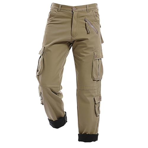 Jogging ample homme pantalon survêtement cargo militaire avec 6 poches coton