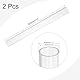 QUARKZMAN 2 Stück PVC Transparent Rohr, Innendurchmesser 24mm Durchmesser 26mm LÄNGE 350mm Acryl Kunststoffrohr für Lampenbau, Stehlampen, Möbel