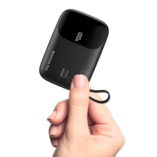 Carregador Portátil 10000mAh com Display LED, Mini Power Bank Rápido 22.5W com PD 3.0 e QC 3.0, USB-C Leve e Compatível com iPhone 16/15/14/13/12/11 e Samsung, Preto Carregador Portátil 10000mAh com Display LED, Mini Power Bank Rápido 22.5W com PD 3.0 e QC 3.0, USB-C Leve e Compatível com iPhone 16/15/14/13/12/11 e Samsung, Preto
