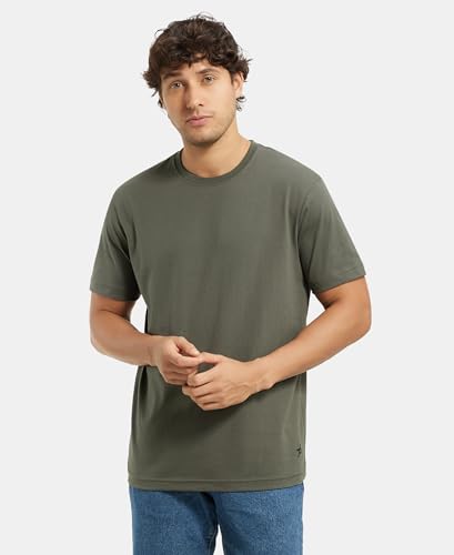 Image of Jockey 2714 Men Super Combed Cotton Rich Round Neck Half Sleeve T-Shirt