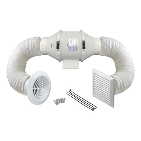 AirTech-UK 4 Inch Bathroom Extractor Fan Kit Cover