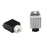 12v 4 Pin Voltage Regulator Rectifier GY6 139QMB 157QMJ 50cc 150cc Scooter Moped ATV (Black)