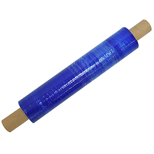 Mocne poszerzone rolki niebieskie paleta pasek skurczowy taśma opakowanie części folia samoprzylepna - 400 mm x 200 m (6)